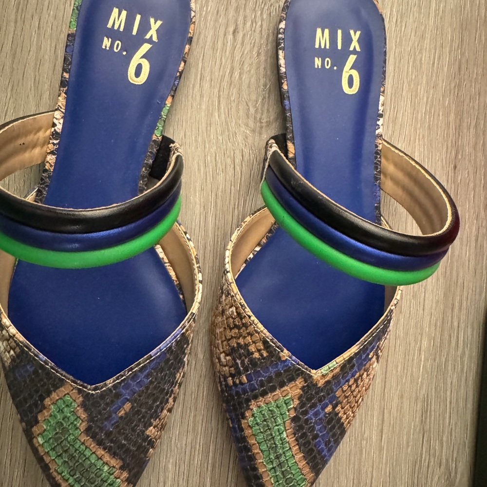 Mix No. 6 Multicolor Patterned Mules